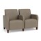 Lesro Siena Lounge Reception 2 Seat Tandem Seating, Walnut, MD Farro Upholstery SN2103 - alternate 1